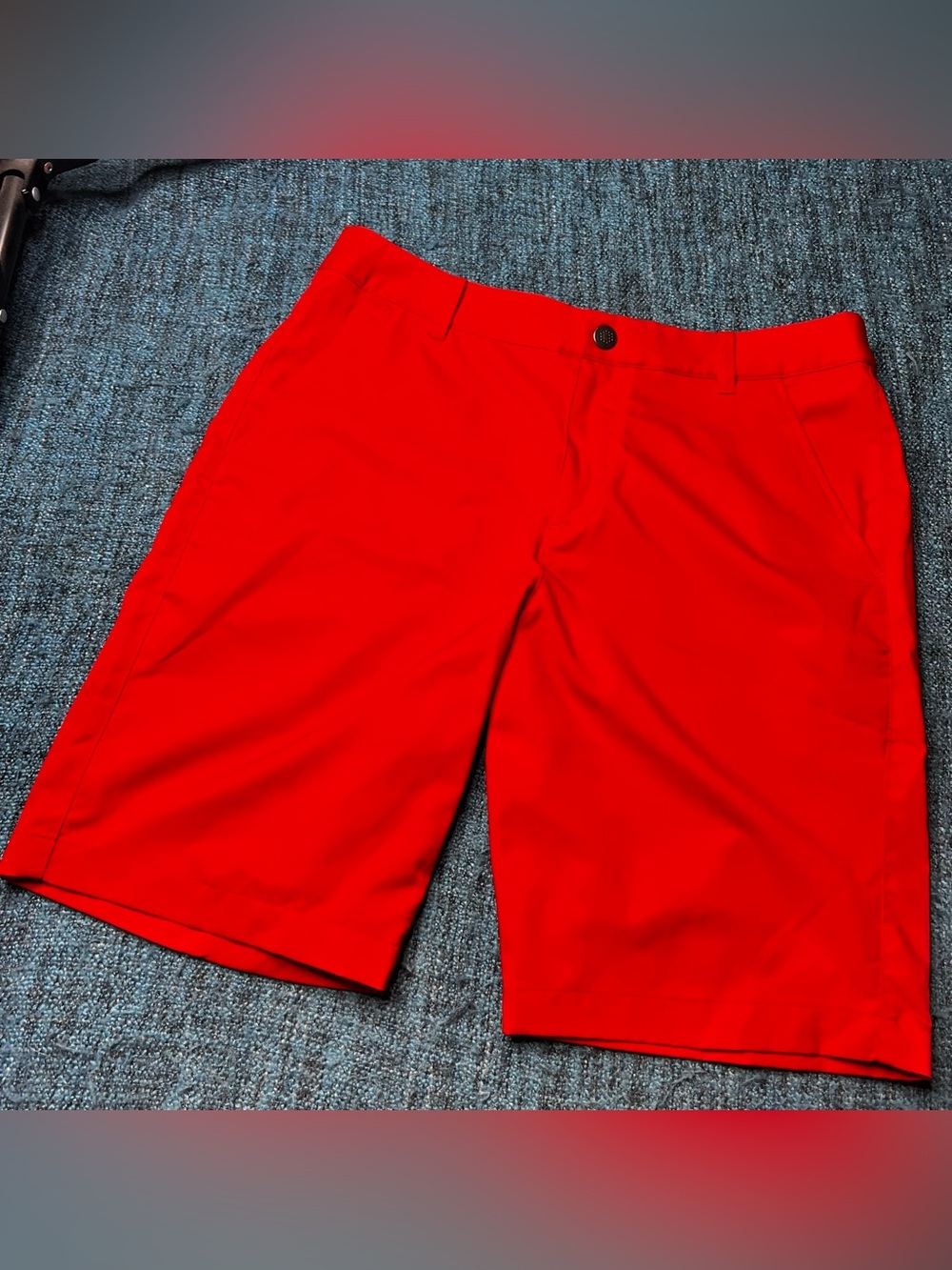 Puma Men's Red Golf Shorts Size 32 with 10" Inseam Athletic Shorts